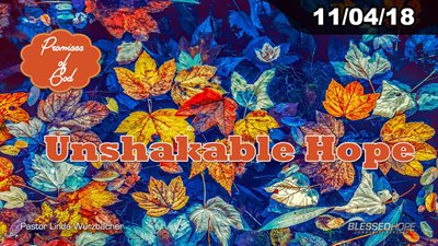 11.04.18 - “Promises of God: Unshakable Hope” - Pastor Linda A. Wurzbacher